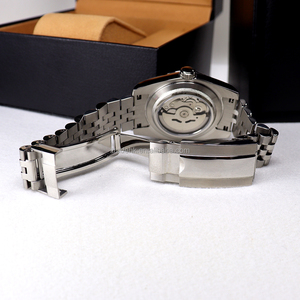 Montres mécaniques de loisirs pour hommes, bracelet en acier inoxydable étanche, largeur 18 mm, prix de gros OEM ODM - Product Image 6