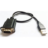 Cable Convertidor USB a DB9 para Computadora con Conductor de Cobre Puro, Blindaje Trenzado y Revestimiento de PVC