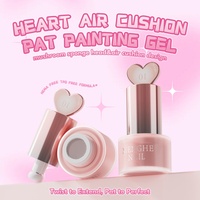 MH Heart Pat Pat Gel Soak Off Gel Polish Sans HEMA Sans TPO Non Toxique Végan Dégradé Ombré Velours Mat 24 Couleurs Texture Mousse