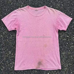 Camisetas Blancas de Alta Calidad con Efecto Lavado Ácido, 100% Algodón, Personalizables para Hombre, Cuello Redondo - Product Image 1