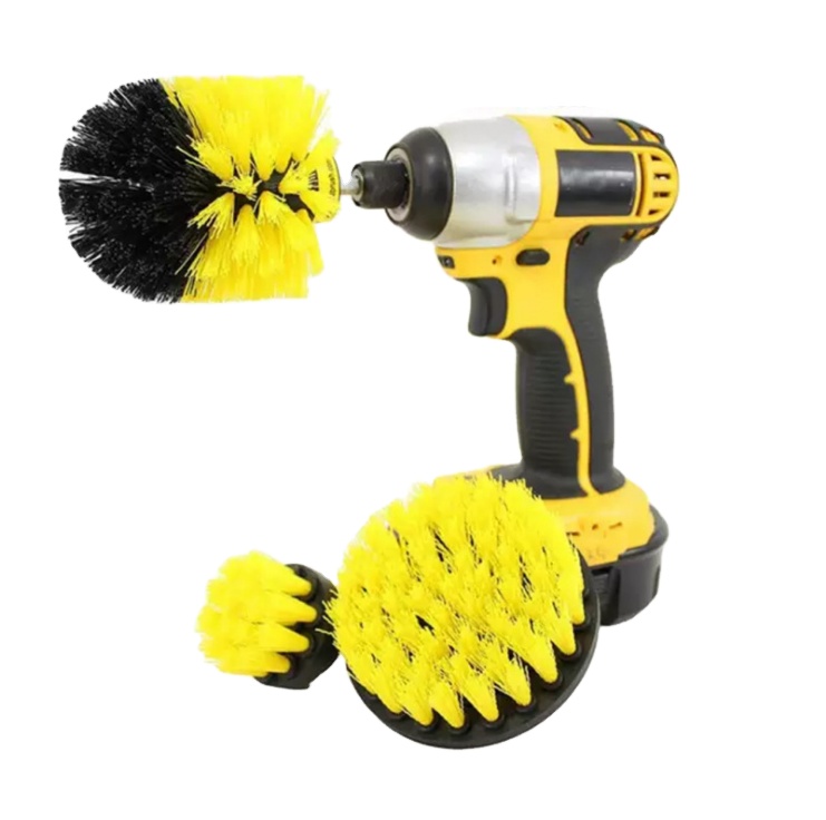 3pcs Power Scrubber Brush Sets Electric Drill Cleaning Brush Tool For Cordless Drill Attachment Kit Power Scrub Brush