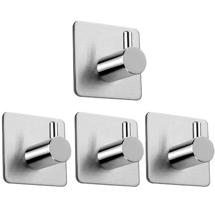 Coat Hanger Hook Stainless Steel Towel Hook Wall Heavy Duty Bath Towel Wall Hook Mount Robe Coat Hangers For Bathroom