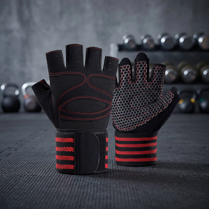 Guantes Deportivos Unisex SMART SHINE ENTERPRISES, Medios Dedos, Ligeros, de Poliéster, Transpirables, Suaves, Premium, para Levantamiento de Pesas y Ciclismo - Product Image 4