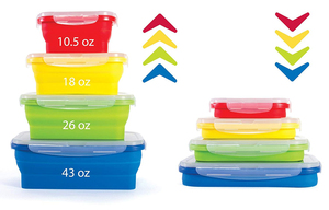 Contenitore di Preparazione per La Cucina O Bambini Scatole di Pranzo Del Silicone di Conservazione Degli Alimenti Contenitori - Product Image 5