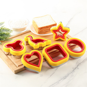Hình Vuông Thép Không Gỉ Bánh Sandwich Cutter Và Niêm Phong <span class=keywords><strong>Cookie</strong></span> Cutter Bánh Sandwich Máy Cắt Cho Trẻ Em Ăn Sáng - Product Image 6