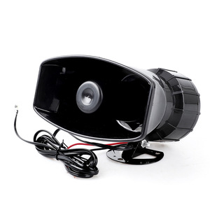 Sirena Eléctrica de 7 Tonos, 12V, para Coche y Motocicleta, Alarma, Mejora de Seguridad, Montaje Frontal de Plástico - Product Image 1