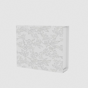 Caja de Regalo de Papel con Cierre Magnético de Color Blanco de Lujo Personalizada con Lámina Dorada y Muestra Gratuita, Servicio 24h para Empaque de Cosméticos - Product Image 1