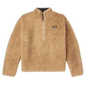 Sweat à capuche personnalisé en fourrure d'ours en peluche avec logo brodé, demi-zip, col montant, en polaire, tissu doux et chaud de qualité supérieure, confortable - Product Image 1