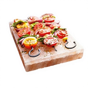 Wholesale Premium Quality Refined Solid Himalayan Salt Cooking Slab Round Shape Block Carved Technique Home Decoration - Product Image 1