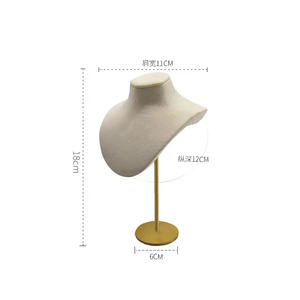 메탈 골드 쥬얼리 팔찌 피어싱 귀걸이 삼각형 링 주최자 홀더 목걸이 흉상 디스플레이 - Product Image 3