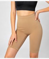 스킨 브라운 S-3XL 하이웨이스트 탄탄한 크로셰 쉐이프웨어 반바지 탄력있는 스판덱스 뱃살 보정 심리스 여성용 컨트롤 팬티 하이