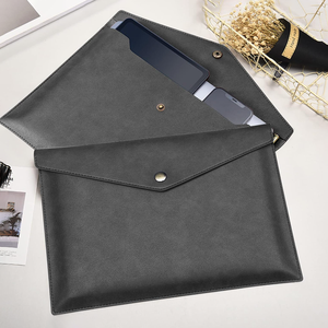 Carpeta de archivos de cuero PU portátil organizador de documentos personalizado producto de archivo de moda - Product Image 4