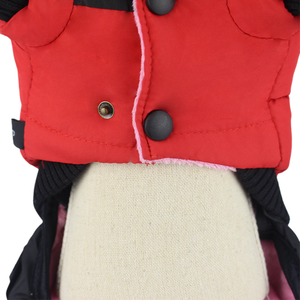 प्यारा पालतू कपास कोट छोटे कुत्ते के कपड़े मोटे अंग गर्म जैकेट - Product Image 4