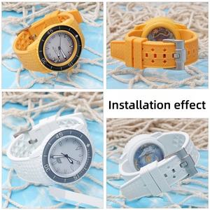 Correa de reloj deportivo de silicona líquida de 22mm con extremo curvo para S-Works para Blancpain Fifty Fathoms, reloj impermeable para hombres y mujeres Fifty - Product Image 3