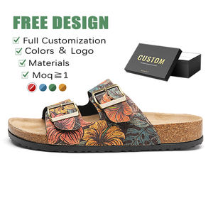 تصميم عالي الجودة النساء مشبك مزدوج النساء النعال السيدات البغال قباقيب سميكة وحيد الفلين أحذية - Product Image 1