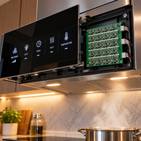 Manufaktur Perakitan PCB PCBA Satu Atap, Kontrol Industri PCB Gerber BOM Kustom Dari Prototipe Hingga Produksi Massal