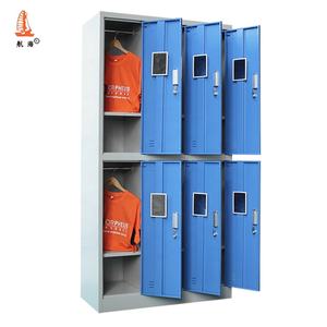 Meubles en métal, armoire à vêtements suspendue à 6 portes, <span class=keywords><strong>casier</strong></span> scolaire en métal - Product Image 3