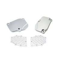 Accessoires de moto personnalisés en usine, couvercle de chaîne de distribution en acier inoxydable et aluminium usiné avec précision par CNC, avec usinage par électroérosion à fil