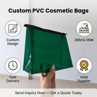 Sac cosmétique en PVC à fermeture éclair tendance, sac de rangement cosmétique transparent personnalisé pour femmes, trousse de toilette de voyage