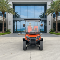 Voiturette de golf électrique personnalisée Rainbow 6 places avec batterie au lithium 72V et moteur 5kw certifiée DOT pour les terrains de golf et les clubs