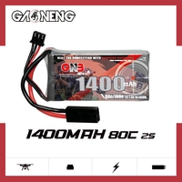 بطارية ليثيوم بوليمر GNB GAONENG 1400 مللي أمبير 2S 7.4 فولت 80C احترافية قياسية للتحكم عن بعد، بطارية للعبة AirSoft مع موصل تاميا صغير