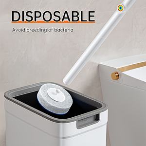 Juego de Escobilla de Baño Desechable JOYBOS para Montaje en Pared, Cepillo de Limpieza Multifuncional para Baño, Artefacto para Limpiar Inodoros - Product Image 2