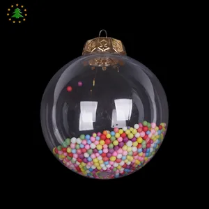 Jintai Oem Custom Esferas Navidena Bola De Clear Transparente Christmas Ball