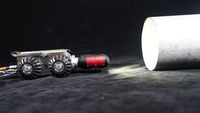 Robot d'inspection de canalisations miniature avec tête de caméra HD repositionnable pour 90 degrés °   Courbures dans les tuyaux étroits