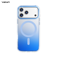 VAWI B002 Coque Magnétique en Dégradé à Points Vagues pour iPhone 17 Pro Max, Étui Antichoc Compatible iPhone 13 14 15 16 17 en Gros