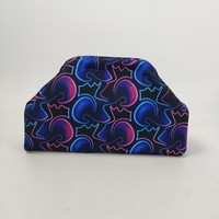 Tas Clutch Lipat Bahan Premium Ramah Lingkungan Kapasitas Besar Multi-Fungsi Kerajinan Flyknit Gaya Fashion Wanita untuk Makeup