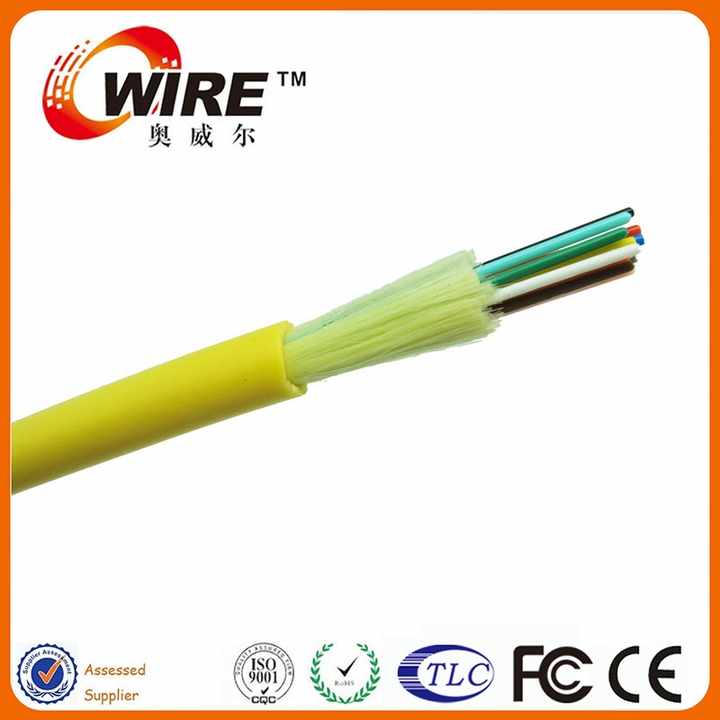 12 Core Multimode Fiber Optic Cable, LSZH Jacket Flame Retardant, OM3 ...