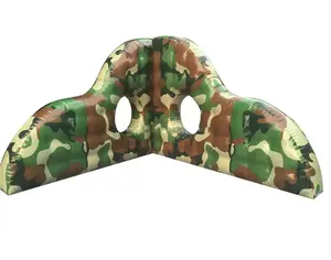 Soute gonflable de Paintball de camouflage de style de mur de forme de V, soute tactique gonflable militaire de zone de guerre pour le jeu de tir