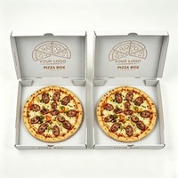 Cajas de Pizza Octagonales Desechables de Alta Calidad para Uso Comercial, Caja para Llevar Pizza y Hamburguesas con Bisagras, Cajas para Entrega de Comida para Restaurantes