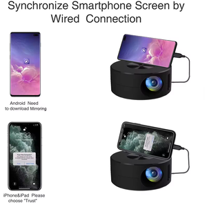 Mini Proyector LED Portátil YT200 para Uso Doméstico, Proyector Remoto con Sistema IOS y Android, Proyección Inalámbrica de Pantalla - Product Image 3