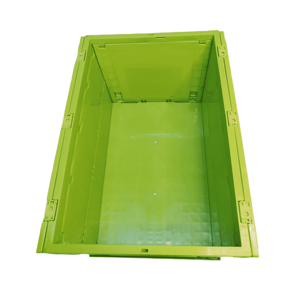 QS bán HOT HOT bán công nghiệp Stackable có thể gập lại nhựa di chuyển gấp ráp Thùng - Product Image 6