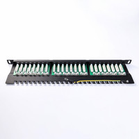 Panel Patch jaringan Cat6 1U FTP 24 Port Panel Patch