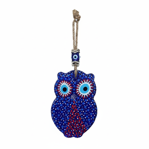 Objetos decorativos pintados a mano 26x10cm vidrio mal de ojo ornamento - Product Image 2