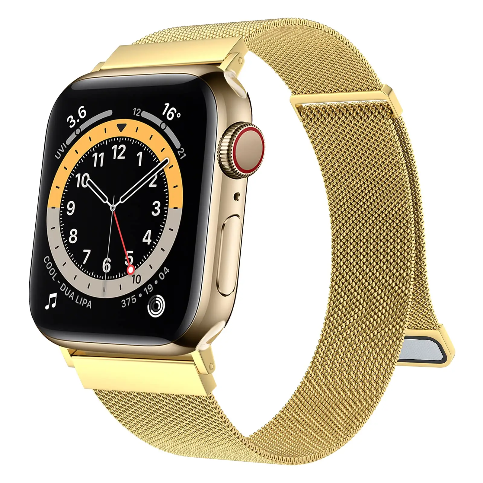 Watches Mesh Strap KeepWin Adjustable Strong Magnetic Clasp Strap Soft Breathable Mesh Apple Watch Band Strap For Iwatch Series 7 6 5 4 3 2 1 SE