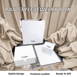 Style Leather Jewelry Packaging Set Charm <b>Box</b> Pouch Hand-held Bag High Quality Fashionable Square <b>Bracelet</b> <b>Gift</b> Pendant Bag - Product Image 1