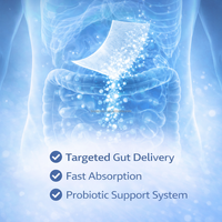 Comprimés oraux probiotiques de qualité supérieure - Bandes de film à dissolution orale - Formule pour la digestion intestinale et la gestion du poids contenant un complexe probiotique