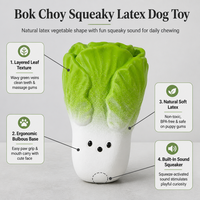 Jouet à mâcher pour chien en latex naturel écologique, mignon en forme de chou, jouet couineur pour la dentition des petits/moyens chiens, utilisation intérieure/extérieure, boîte