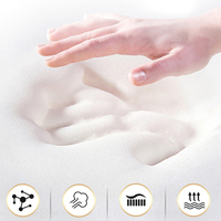 Matelas en Mousse Confortable et Doux, Pliable, Enroulable, de Type Tatami, avec Dessus Oreiller à Poches, Luxueux pour Hôtels, Grand Lit King et Queen Size