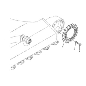 Excavator Parts EC160B EC210B EC240B EC290B EC330B EC360B EC290C EC330CC Excavator Sprocket VOE14532315 14532315 14532419 - Product Image 5