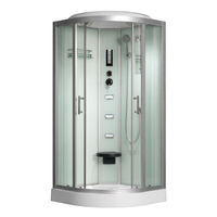Cabine de douche intelligente étanche avec structure en acier inoxydable pour appartement locatif