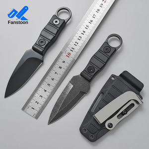 Couteau de poche à lame <span class=keywords><strong>fixe</strong></span> en acier inoxydable, vente en gros à prix avantageux, avec étui Kydex pour le camping, la chasse, la survie tactique. - Product Image 1