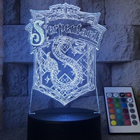 Lampe de table en acrylique avec personnage d'anime Harry Potter