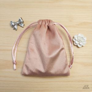 Custom Logo Printing <b>Small</b> Velvet Jewelry Packaging Luxury Drawstring <b>Bag</b> Gift Perfume Pouch - Product Image 3