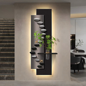 Decorazione da Parete di Lusso Moderno per Interni con Stampa Digitale su Tela Effetto Cristallo di Paesaggio - Product Image 3