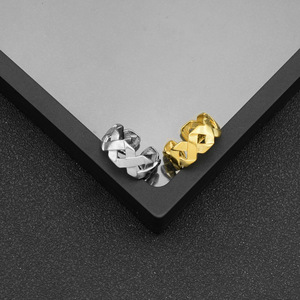 Best Sales Minimalist Popular Design Gold Silver Plated Stainless Steel <b>Ring</b> Fashion Unisex's <b>Adjustable</b> <b>Rings</b> Wholesale Jewelry - Product Image 2