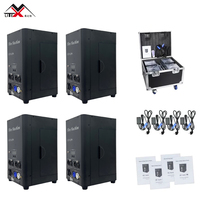 Machine à flamme miniature 80W, contrôle électronique DMX512, verre trempé, protection IP33, source lumineuse LED, hauteur de flamme 3M, pour scène de mariage